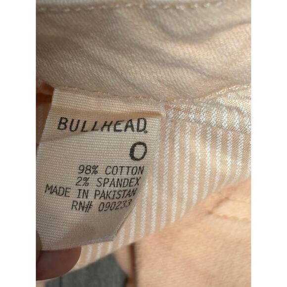 Bullhead micro mini low rise lace up peach shorts 0 - Picture 6 of 6